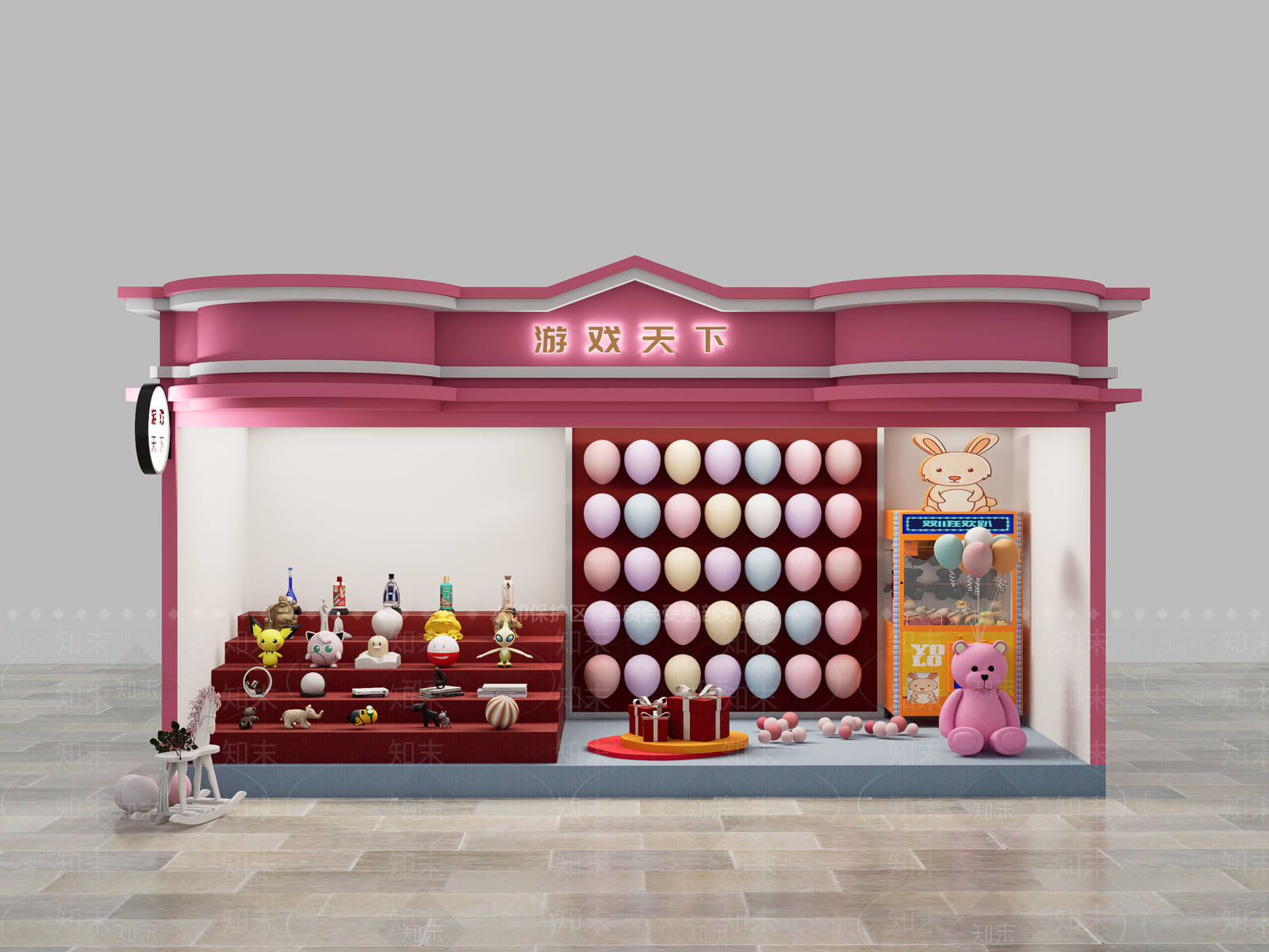 现代玩具礼品店SU模型下载【ID:1125309122】