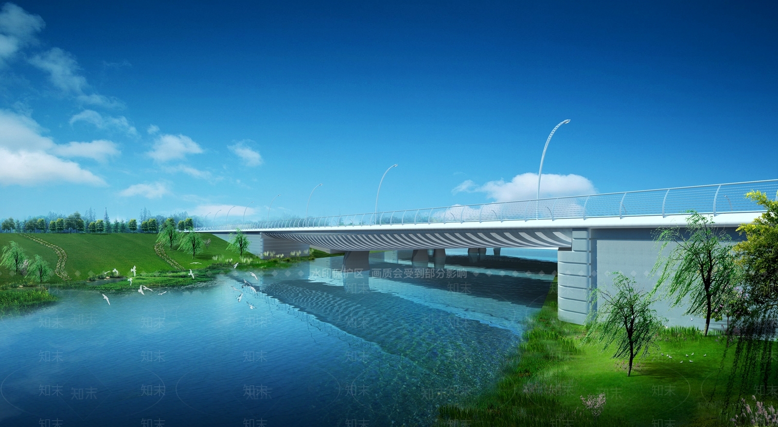 现代公路大桥SU模型下载【ID:1125322754】