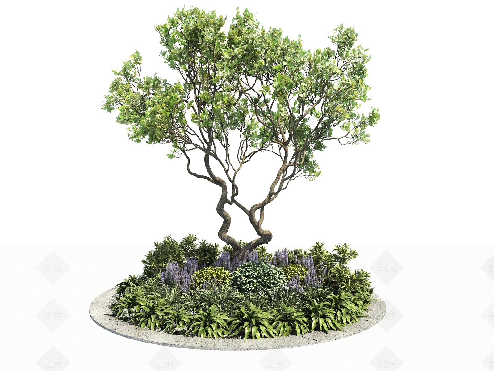 现代花坛3D模型下载【ID:1125330032】