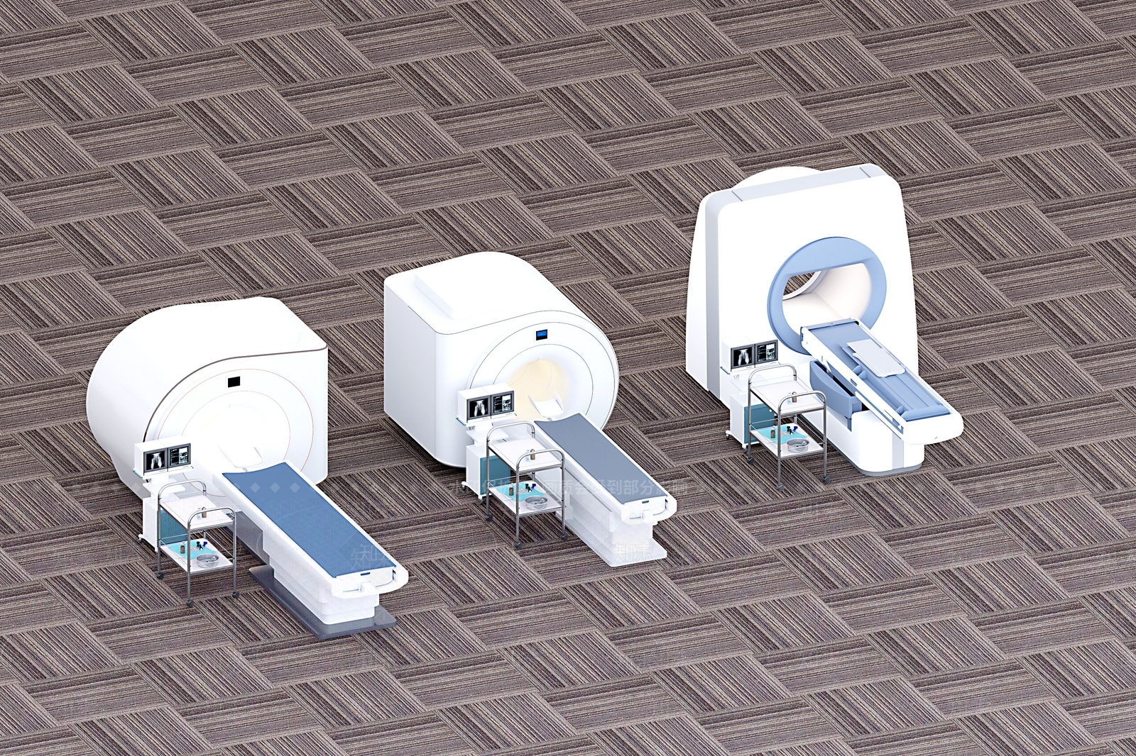 现代磁共振CT机3D模型下载【ID:1125332631】
