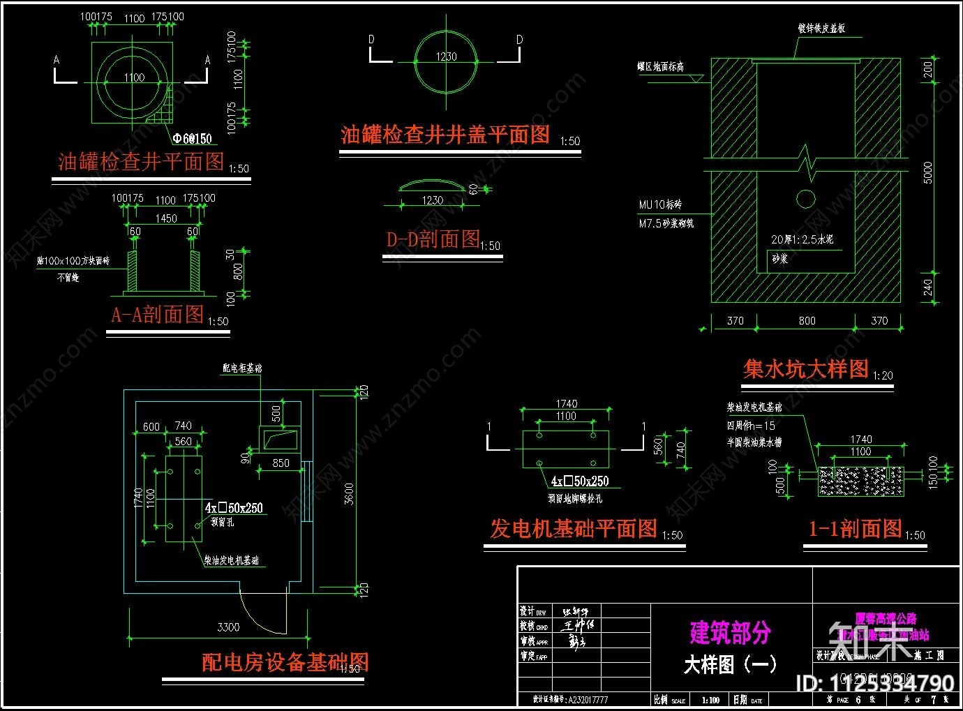 高速公路服务区加油一站建筑施工图下载【ID:1125334790】