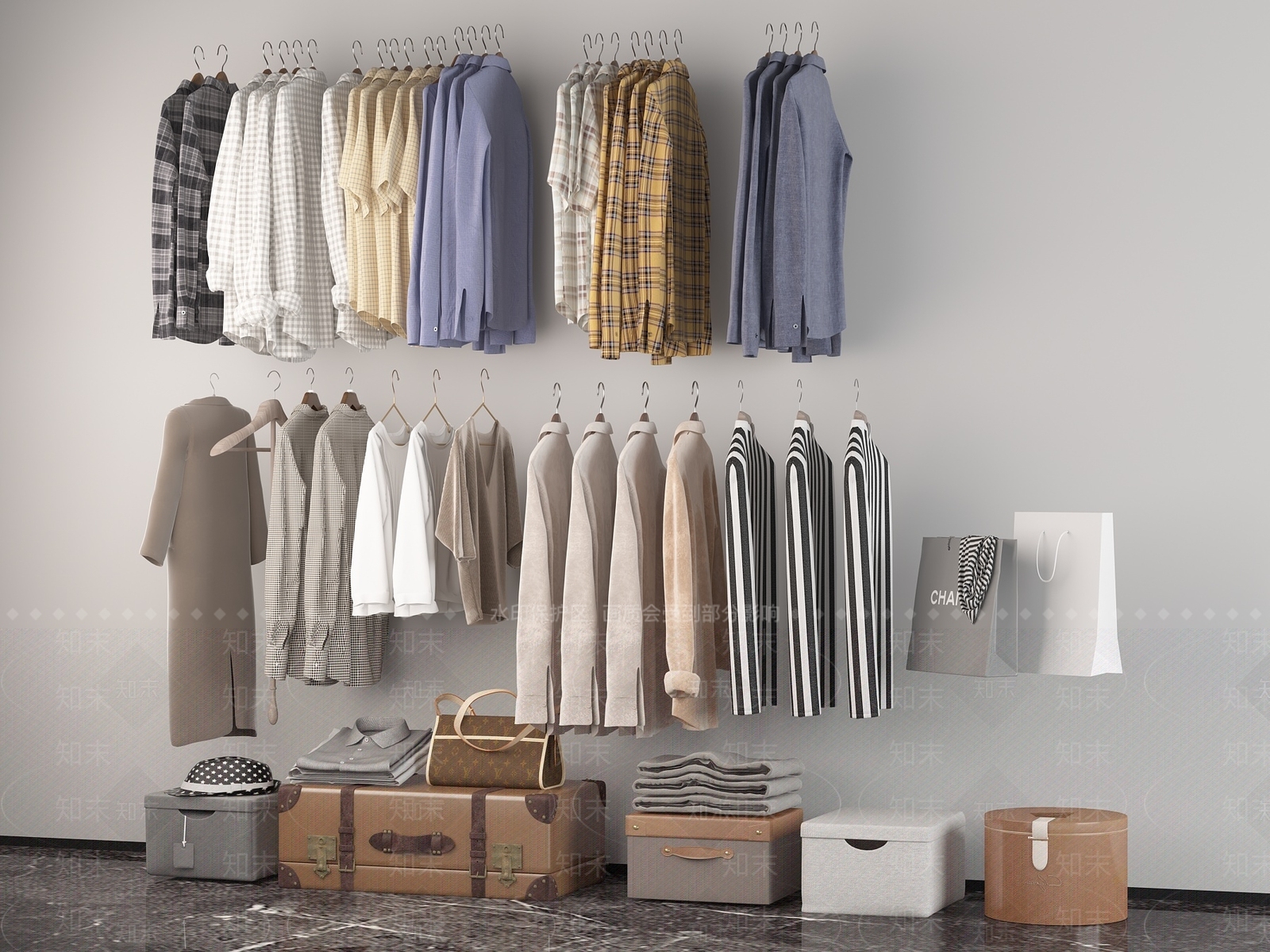 衣服SU模型下载【ID:1125362419】