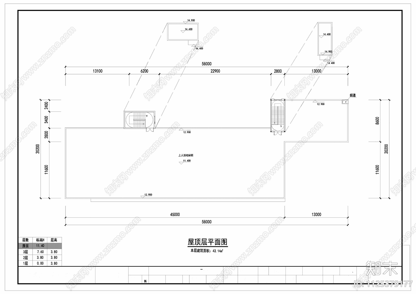 现代幼儿园平立剖面图cad施工图下载【ID:1125379177】