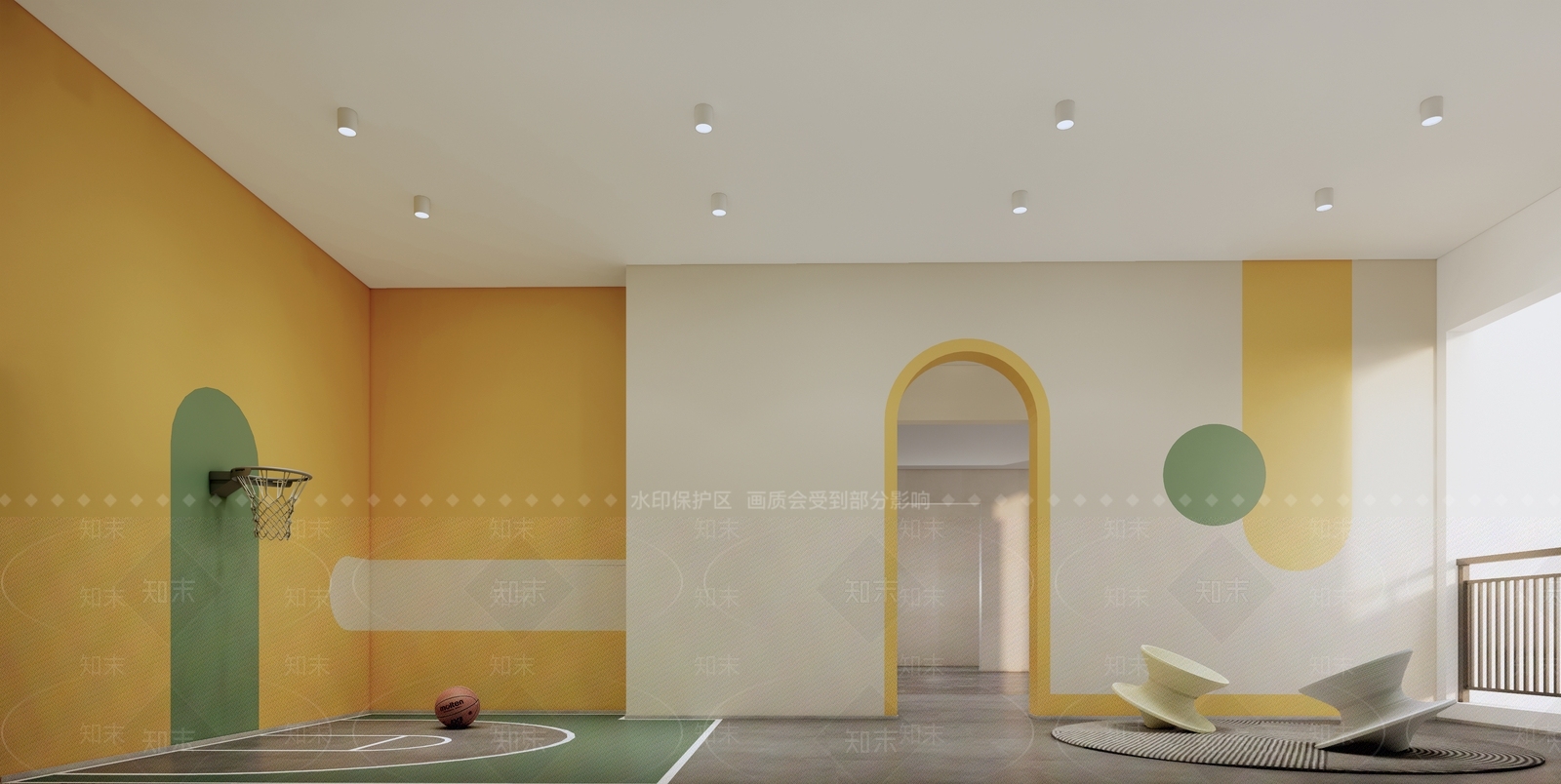 现代儿童活动空间SU模型下载【ID:1125379321】