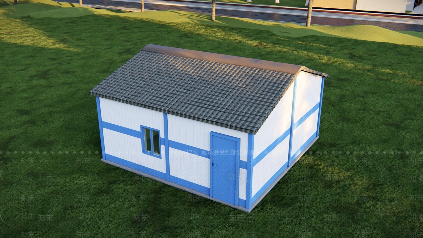 现代工地板房SU模型下载【ID:1125386079】