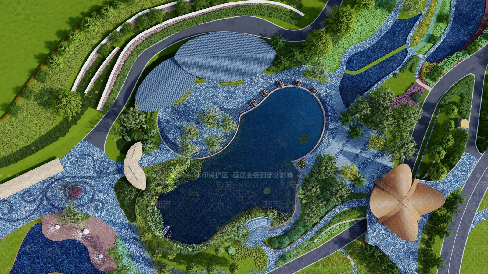 【SU悬赏模型】现代风格公园景观SU模型下载【ID:1125430698】
