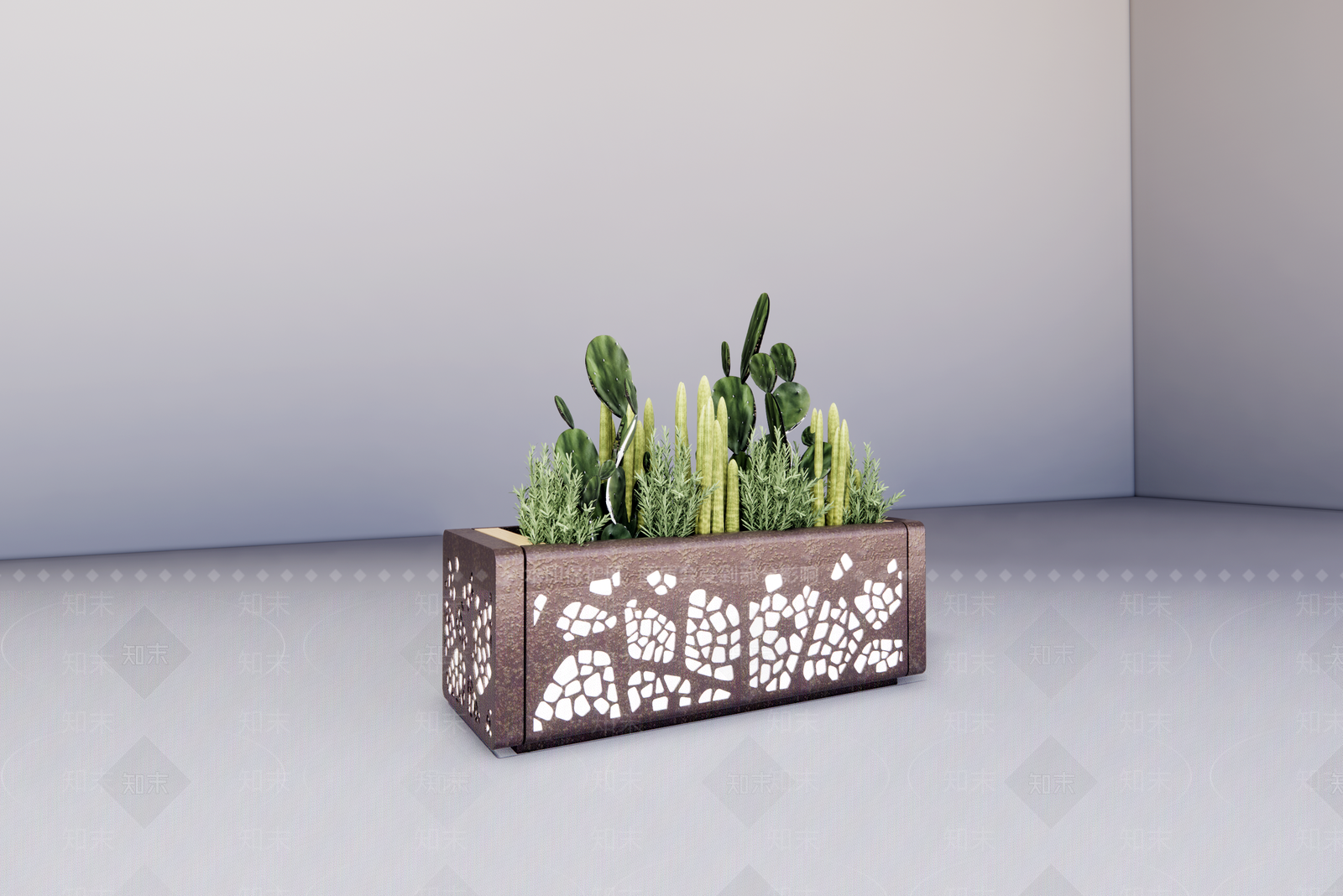 花箱SU模型下载【ID:1125438946】