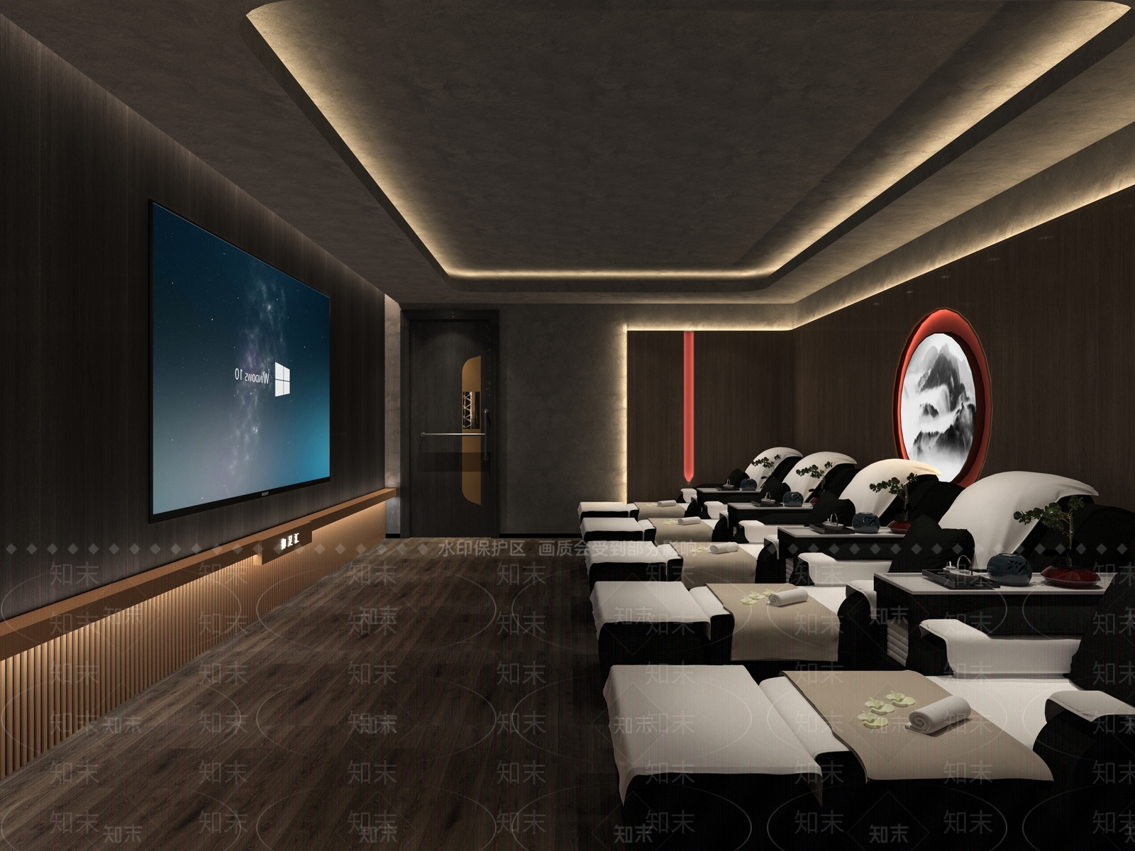 现代洗浴中心包间3D模型下载【ID:1125441055】