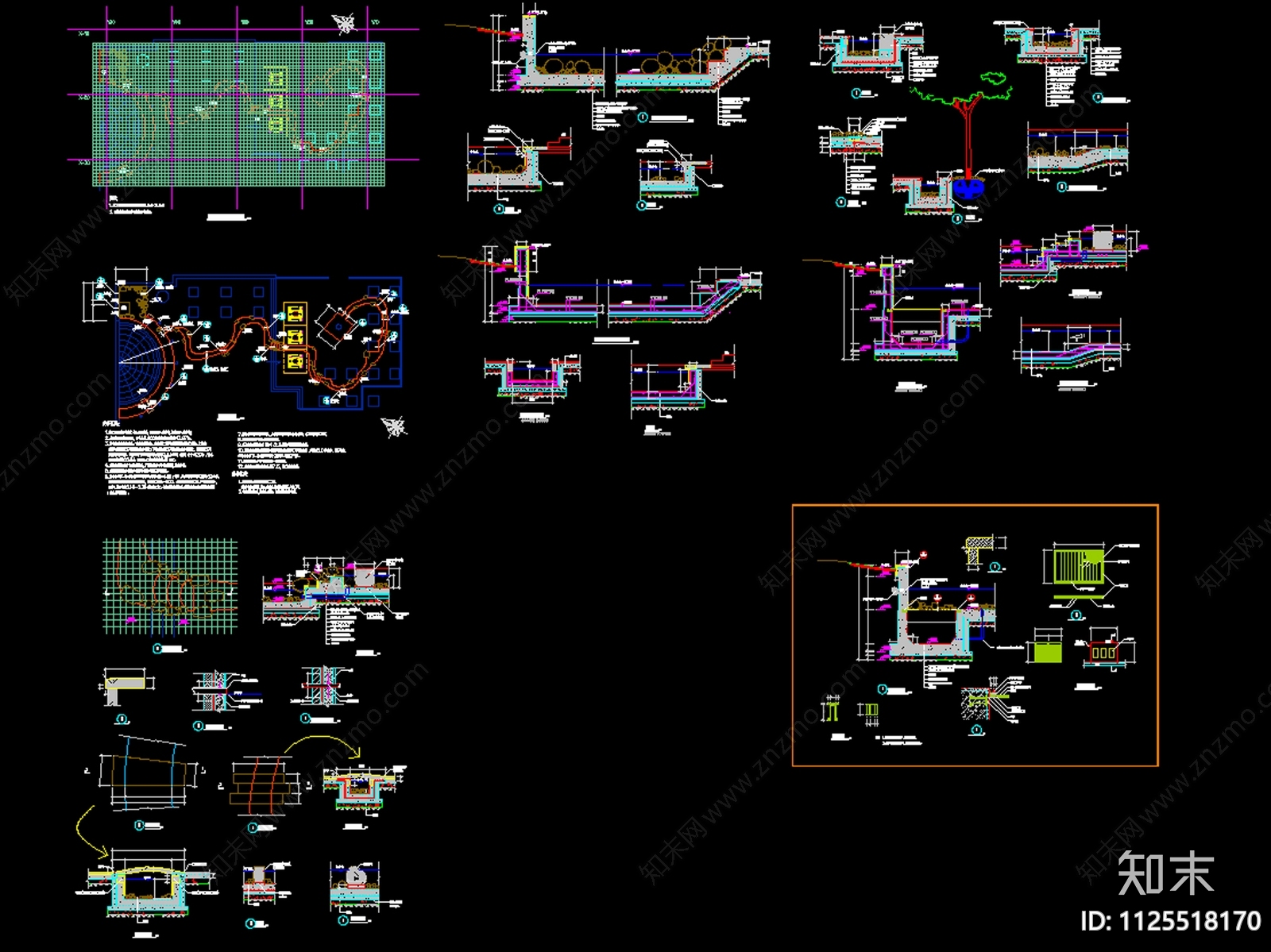 水池池壁结构做法合集施工图下载【ID:1125518170】