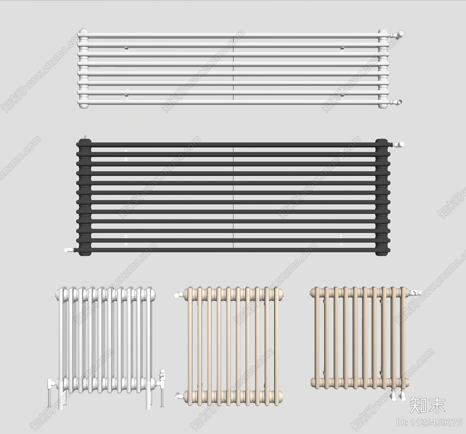 暖气片组合SU模型下载【ID:1125459075】