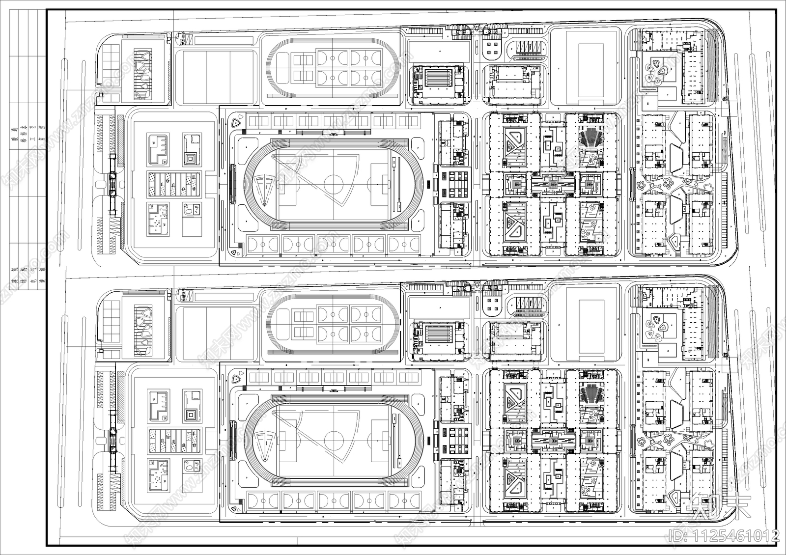 现代简约学校景观方案施工图下载【ID:1125461012】