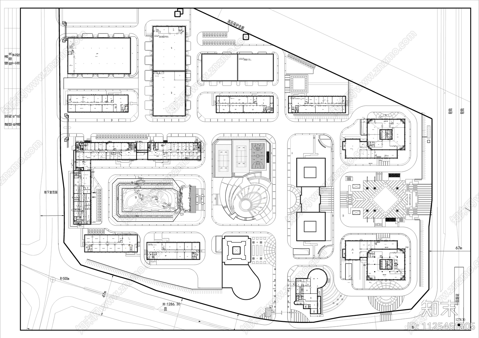 现代简约贵州科技创新园景观方案施工图下载【ID:1125461205】