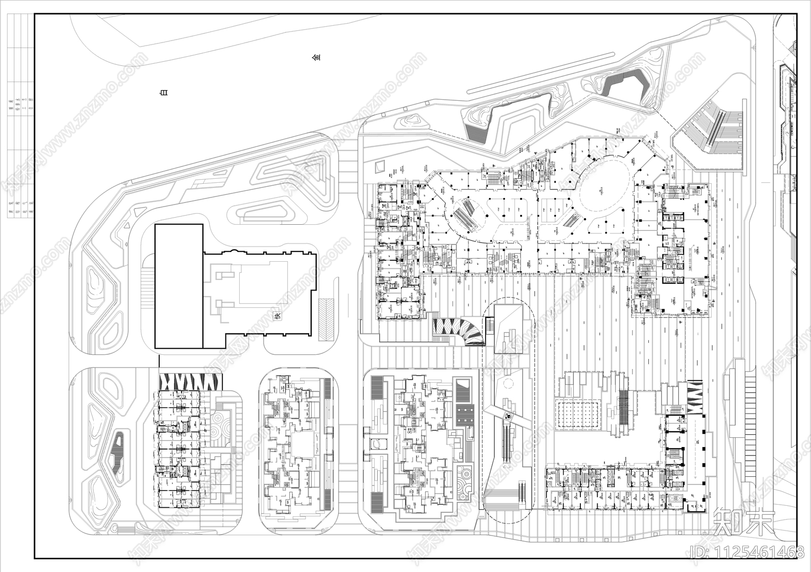 现代简约商业街景观方案施工图下载【ID:1125461468】