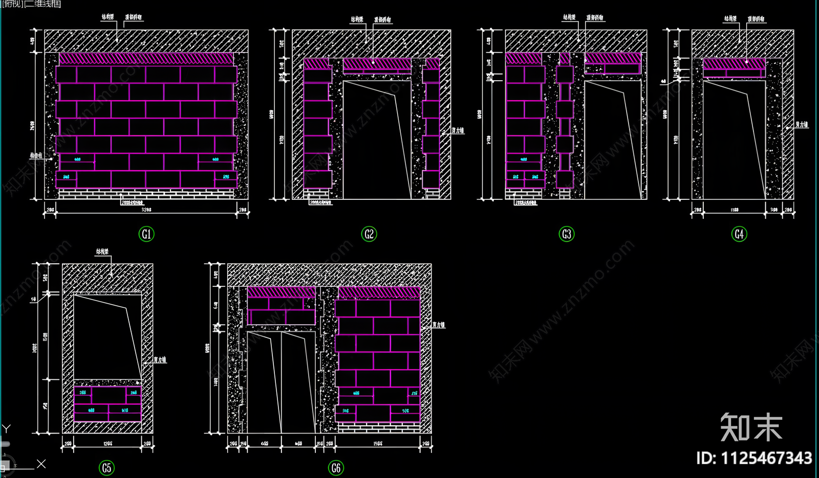 某建筑砌砖图CAD施工图下载【ID:1125467343】