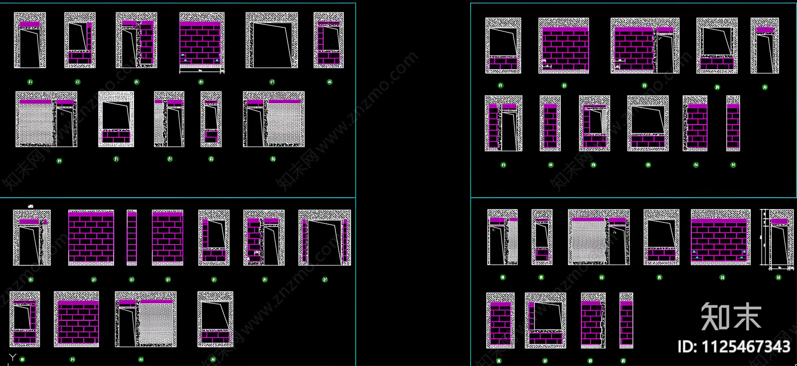 某建筑砌砖图CAD施工图下载【ID:1125467343】