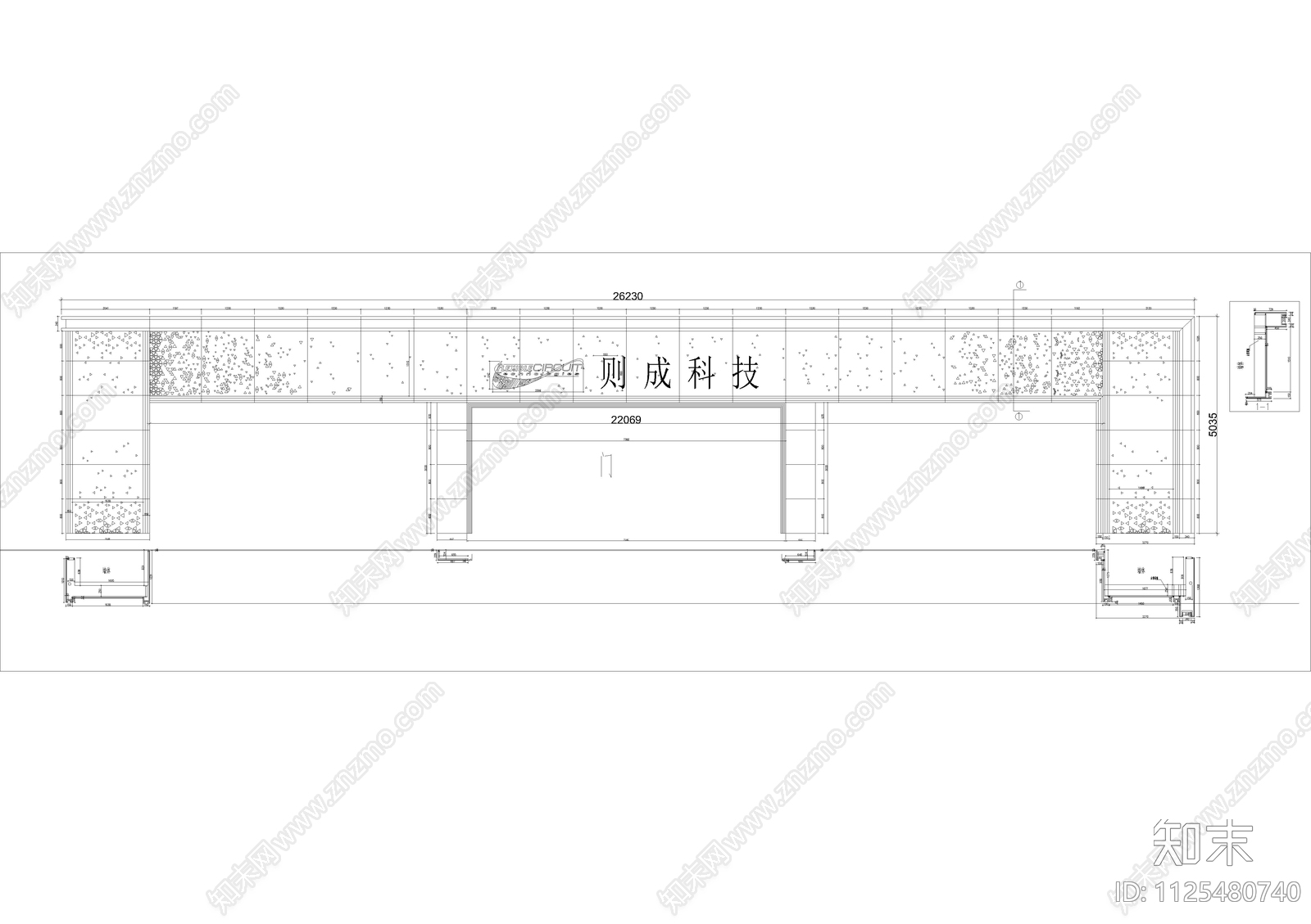 门头施工图下载【ID:1125480740】