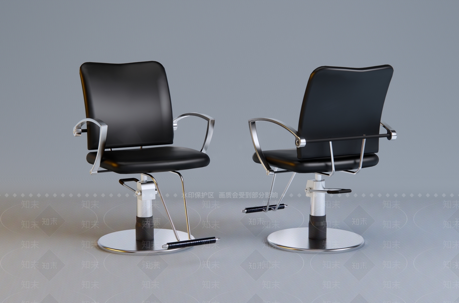 现代理发椅SU模型下载【ID:1125481559】