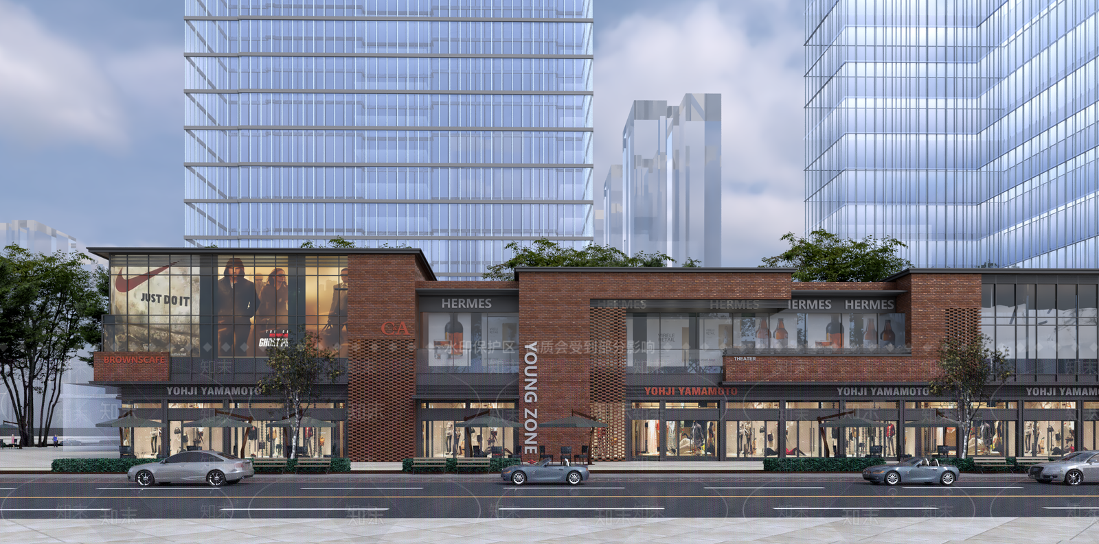 现代商业多层SU模型下载【ID:1125483976】