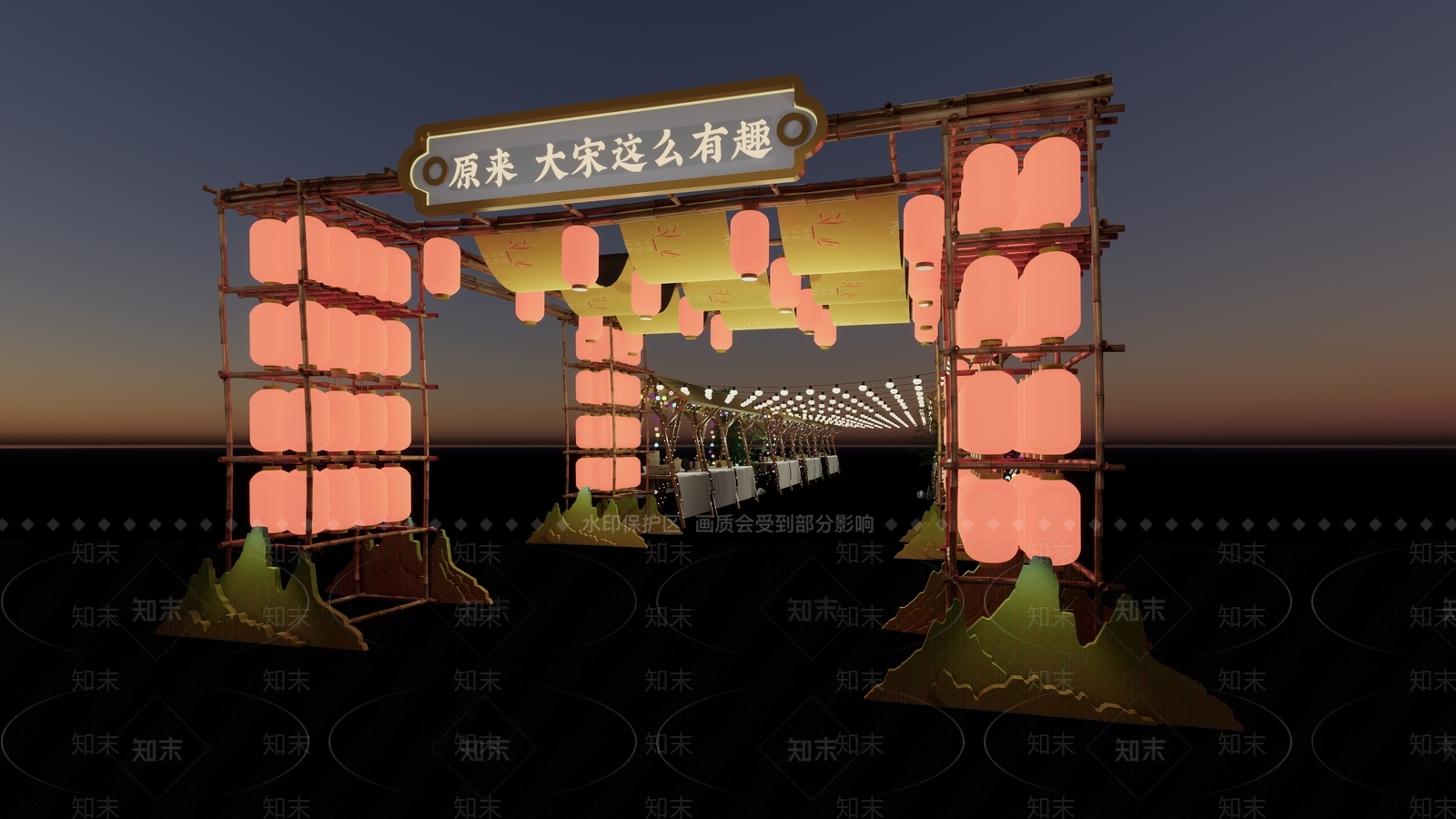 新中式外摆SU模型下载【ID:1125493293】