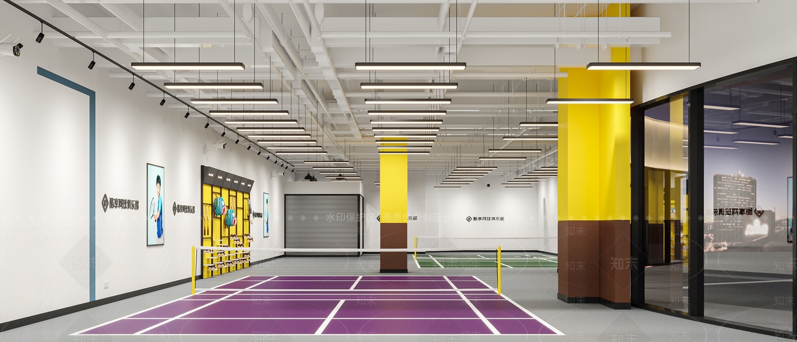 现代网球馆3D模型下载【ID:1125509394】