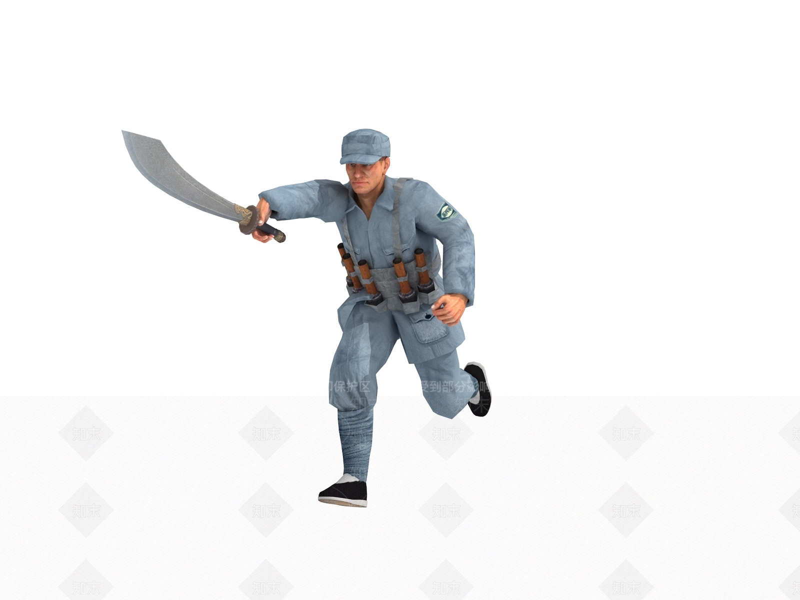 军人3D模型下载【ID:1125513425】