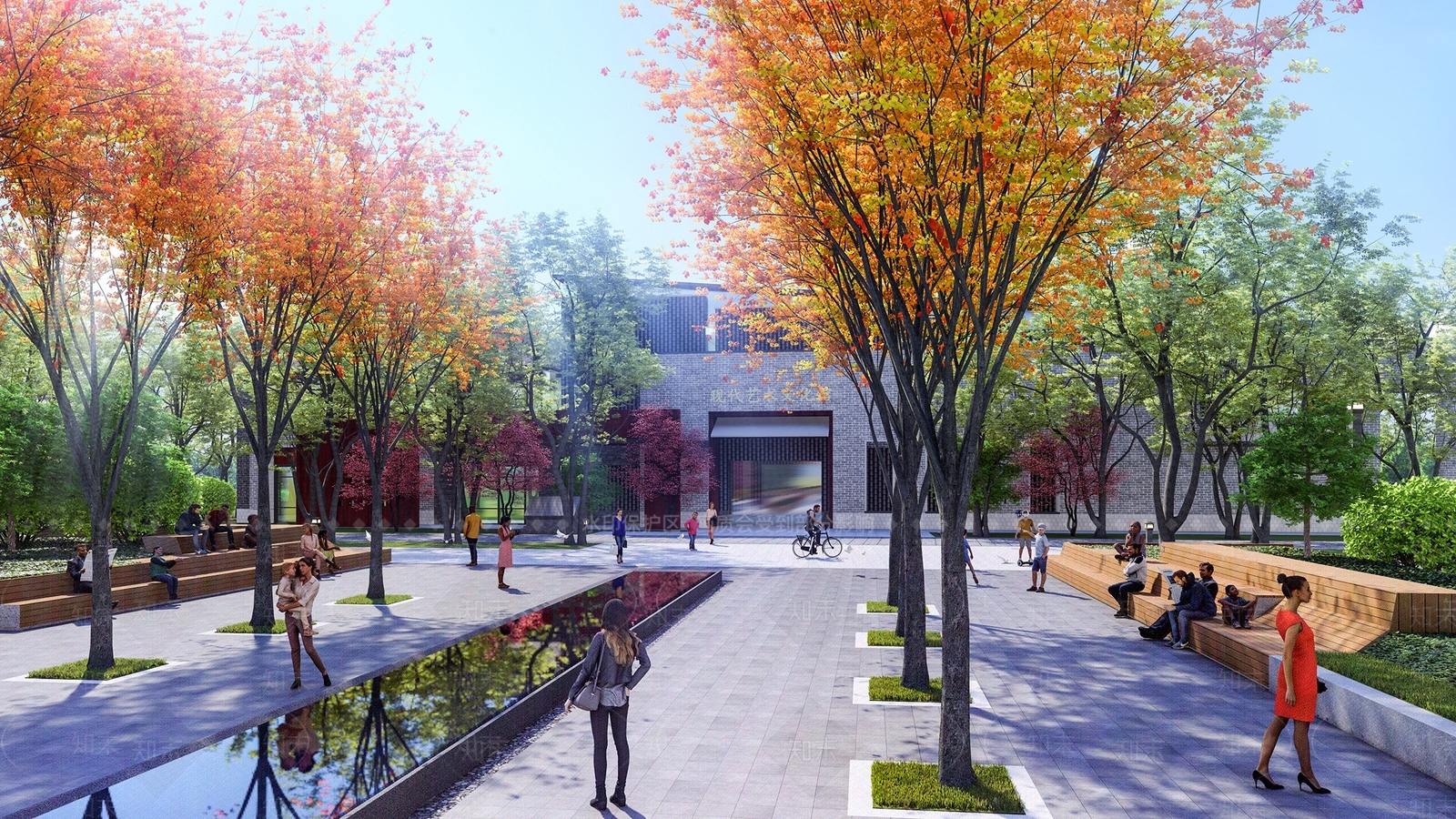 现代公园入口景观SU模型下载【ID:1125549669】