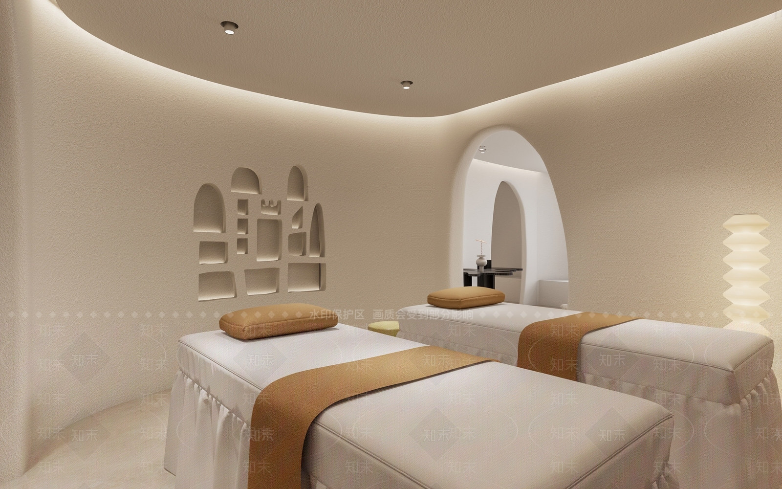 现代美容店SU模型下载【ID:1125526675】