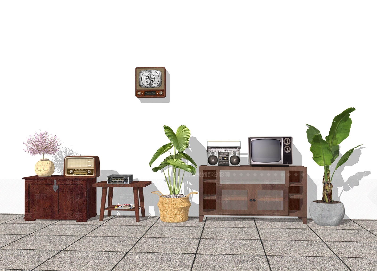 收音机SU模型下载【ID:1125529559】