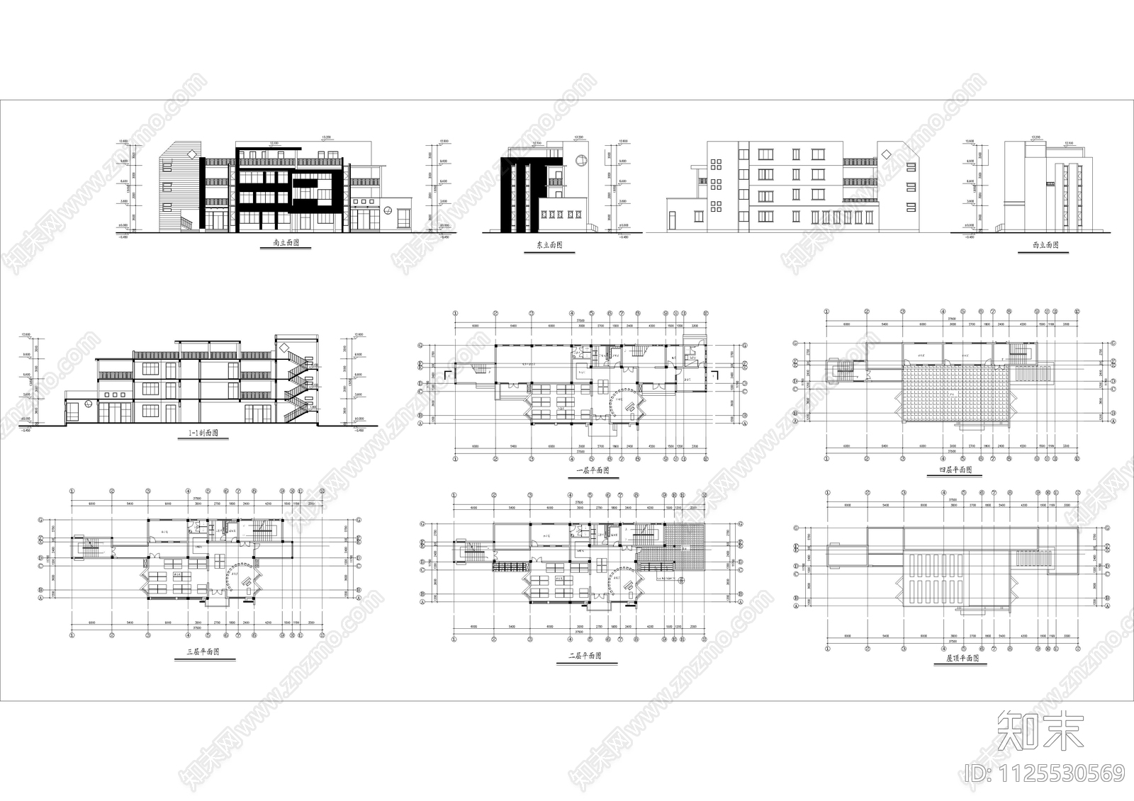 幼儿园设计全套图施工图下载【ID:1125530569】