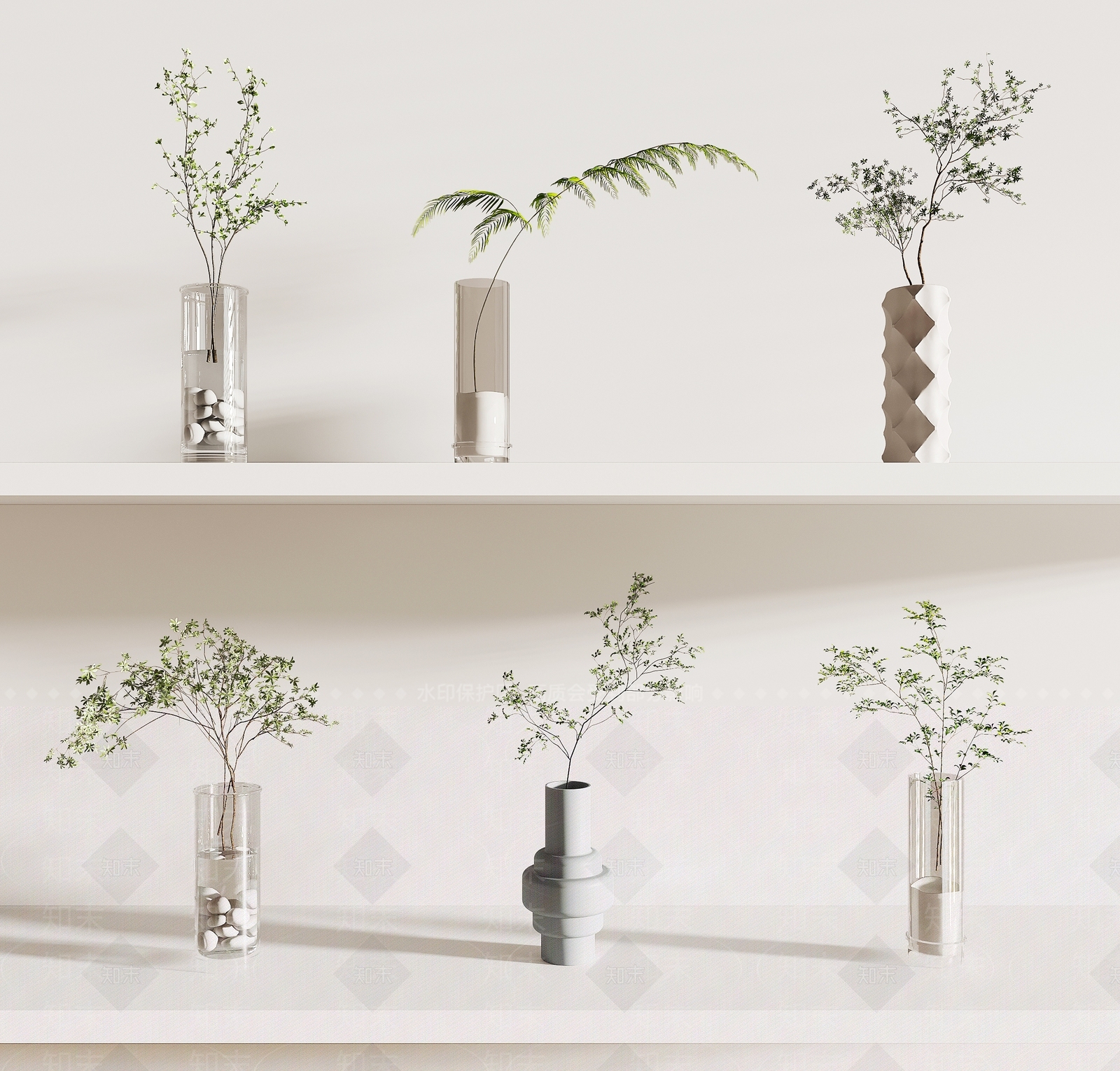 水生植物3D模型下载【ID:1125532134】