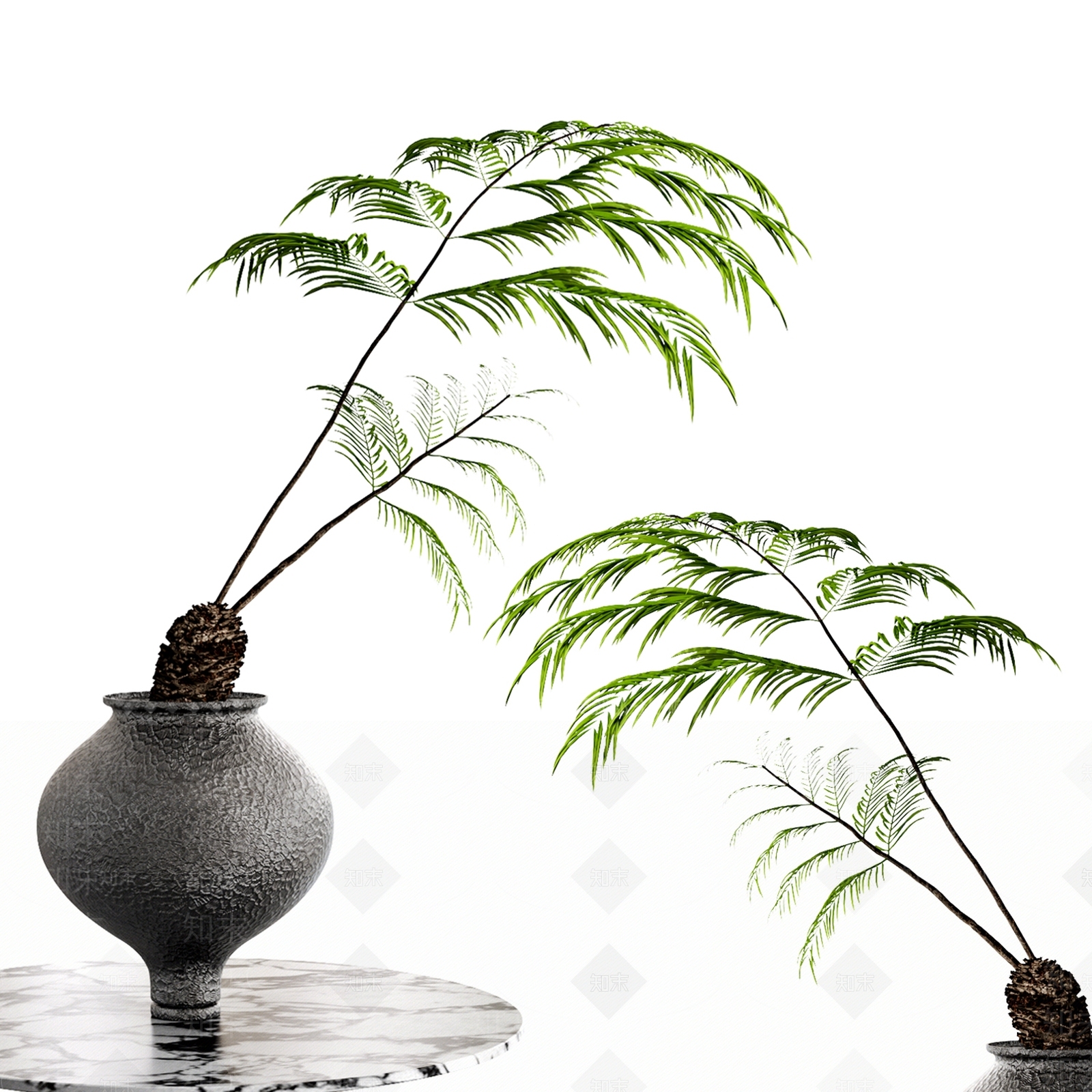 盆栽3D模型下载【ID:1125534340】