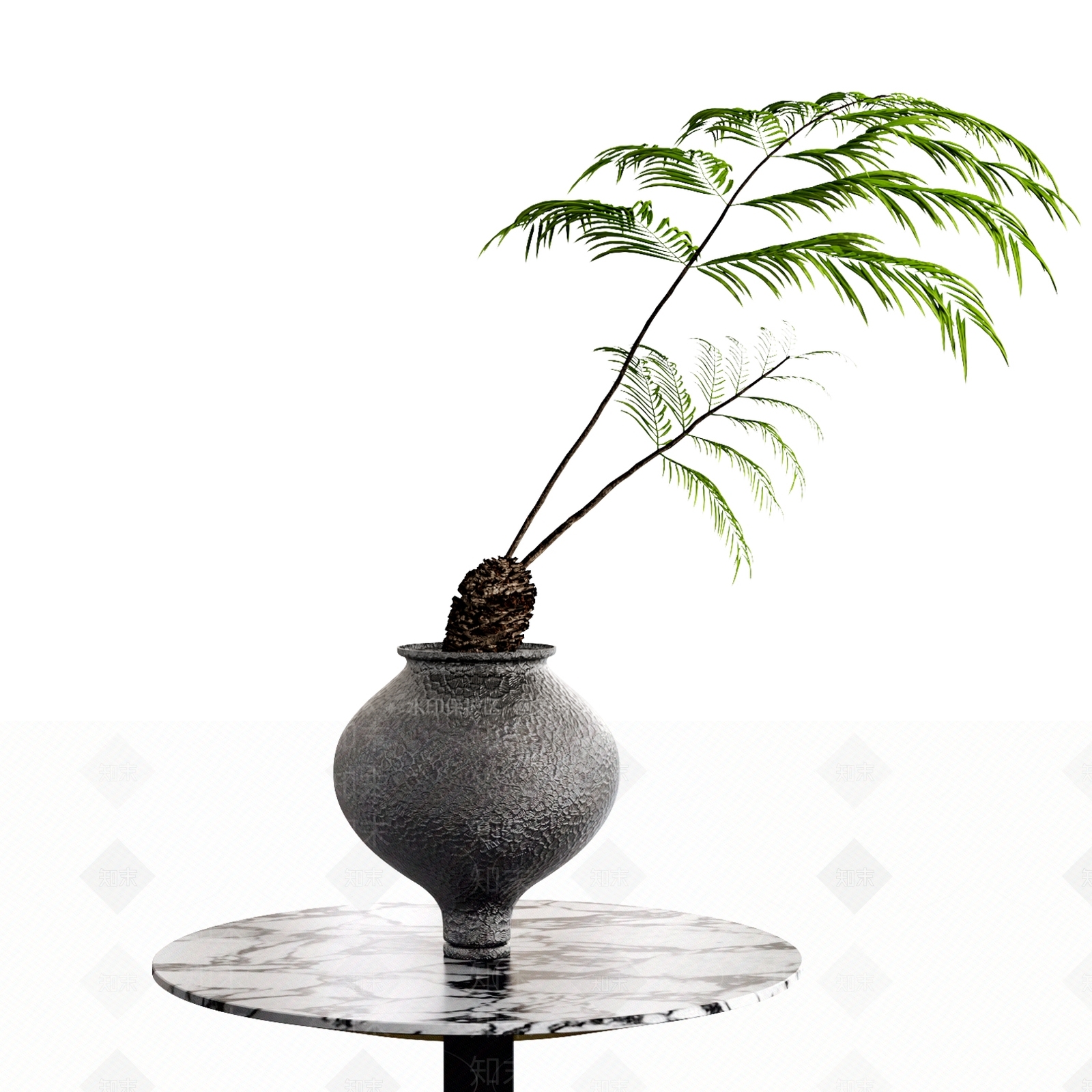 盆栽3D模型下载【ID:1125534340】