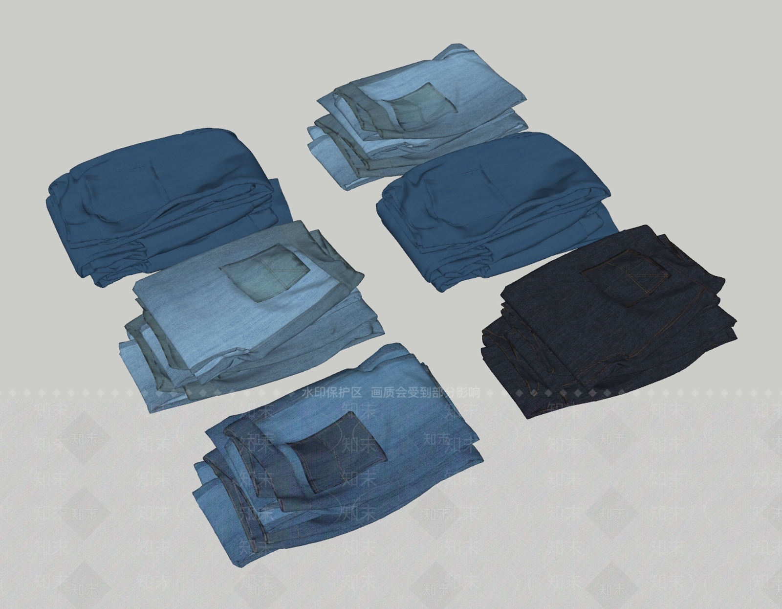 现代服装SU模型下载【ID:1125539045】
