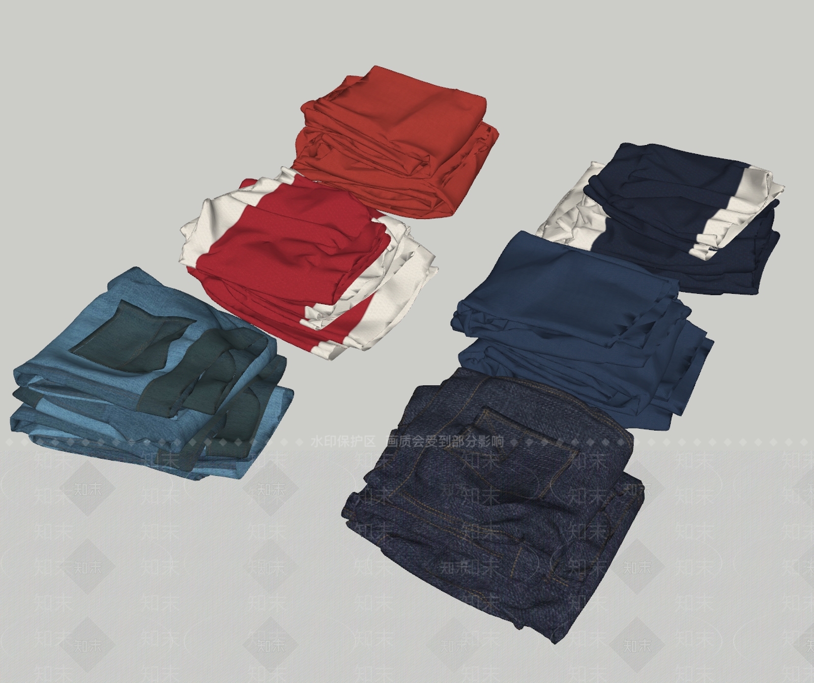 现代服装SU模型下载【ID:1125539088】