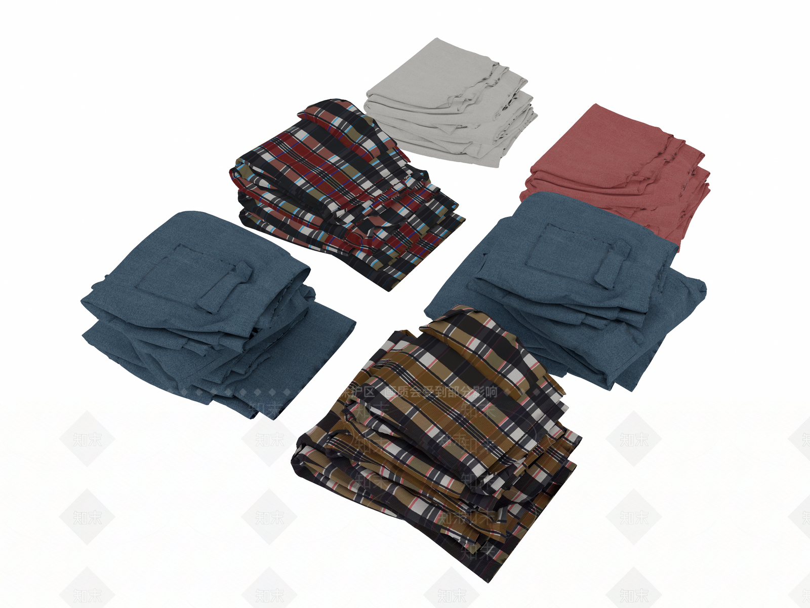 现代服装SU模型下载【ID:1125539153】