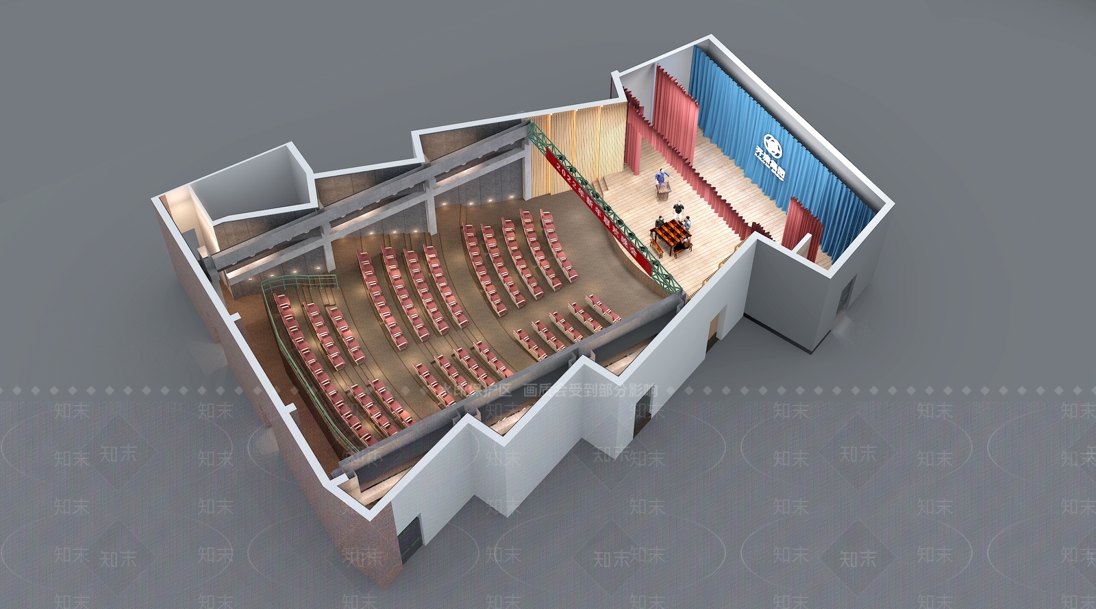 工业风剧场3D模型下载【ID:1125541485】