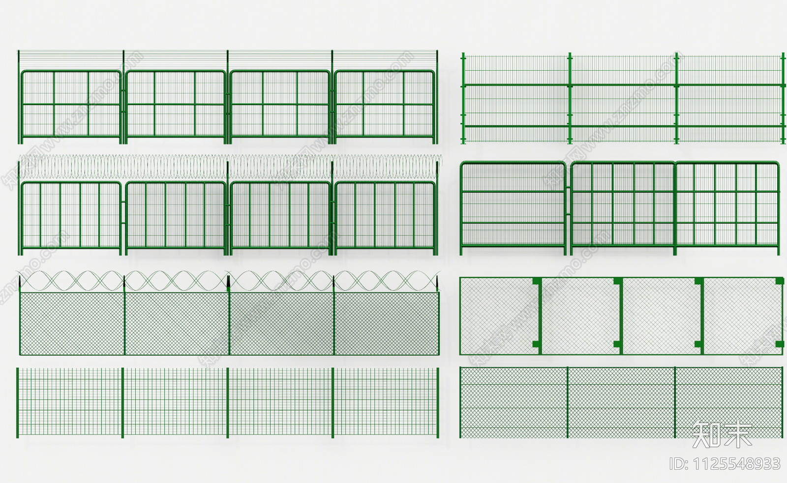 现代围栏护栏SU模型下载【ID:1125548933】