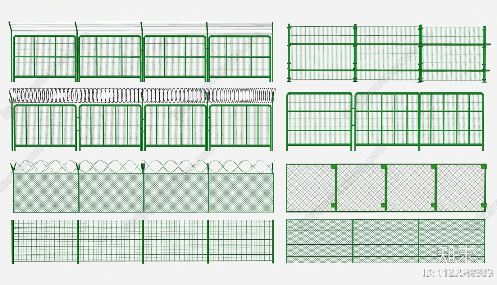 现代围栏护栏SU模型下载【ID:1125548933】