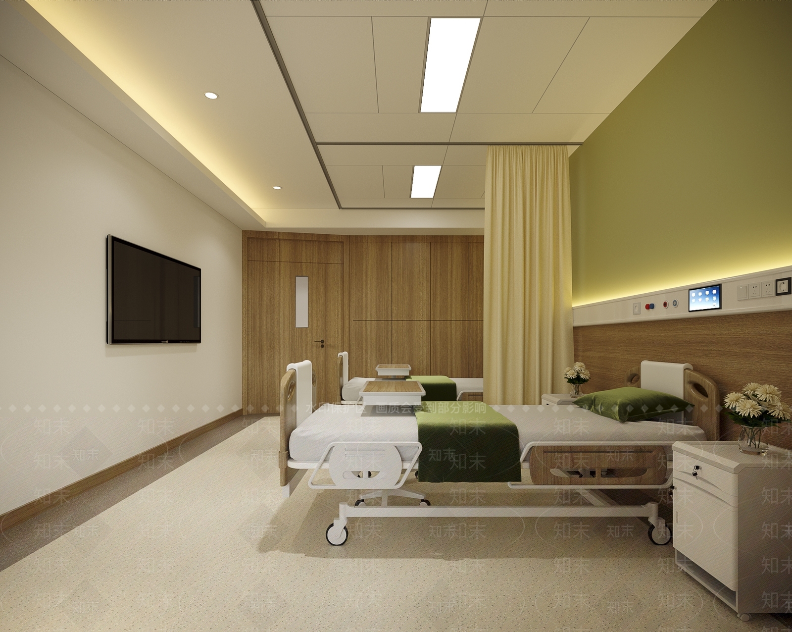 现代病房3D模型下载【ID:1125559257】