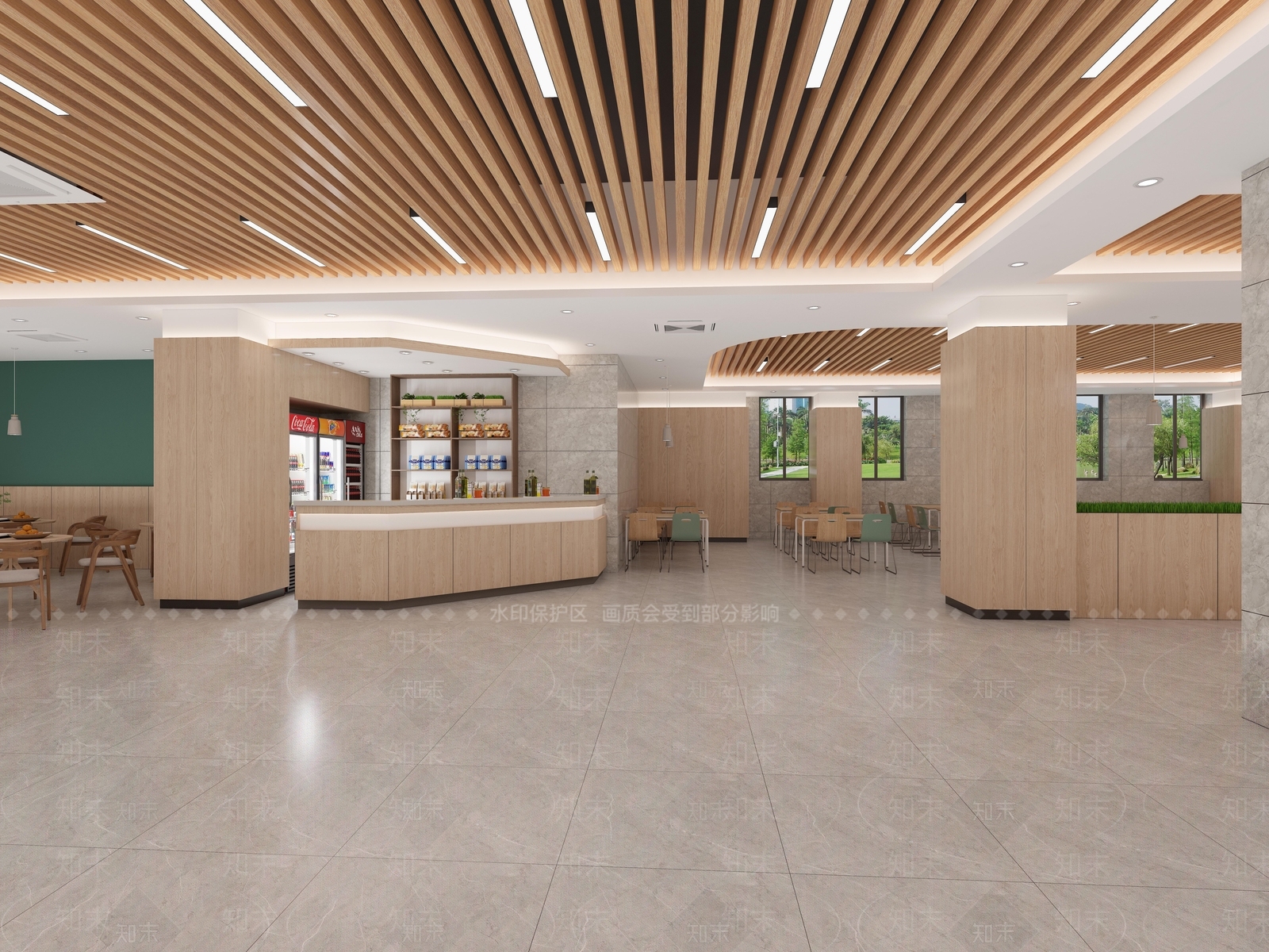 现代食堂3D模型下载【ID:1125565547】