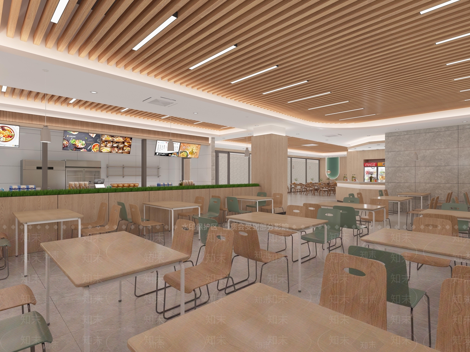 现代食堂3D模型下载【ID:1125565547】