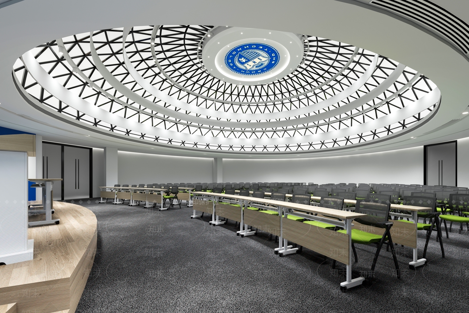 现代圆形报告厅3D模型下载【ID:1125568843】