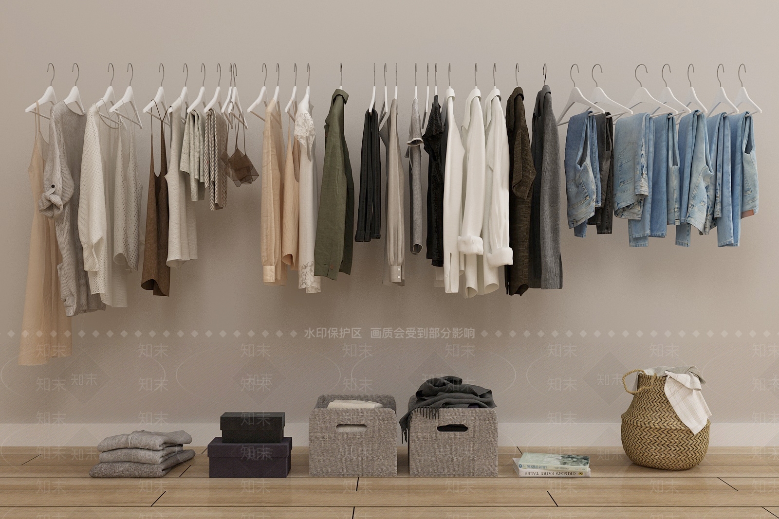 现代衣服SU模型下载【ID:1125568770】
