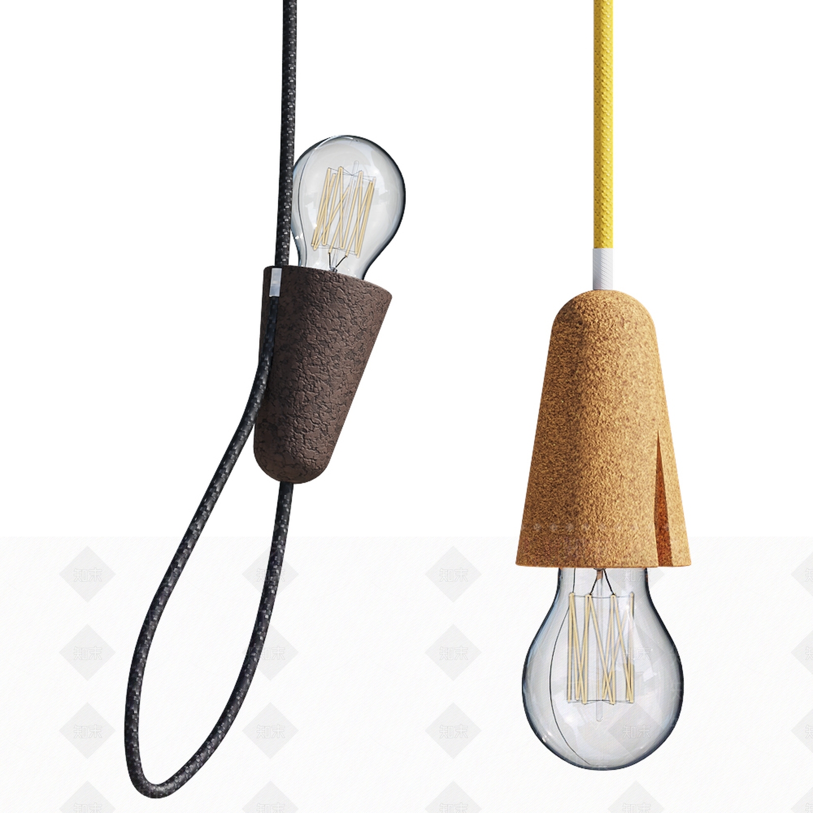 Sininho现代麻绳吊灯3D模型下载【ID:1125568946】
