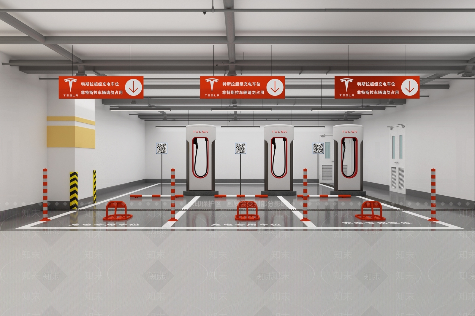 现代停车场3D模型下载【ID:1125584571】