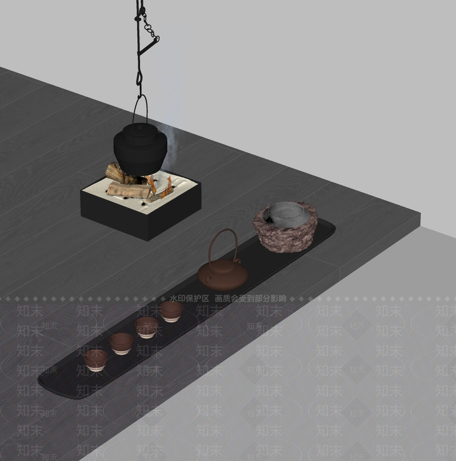 茶具SU模型下载【ID:1125585332】