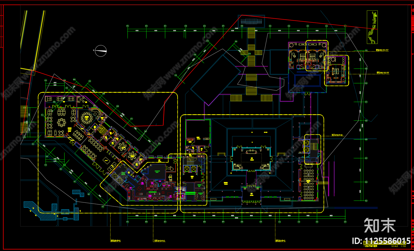 酒店cad施工图下载【ID:1125586015】