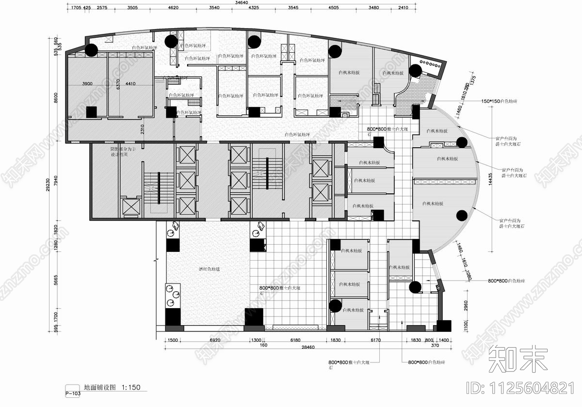 600㎡私人医院CAD施工图cad施工图下载【ID:1125604821】