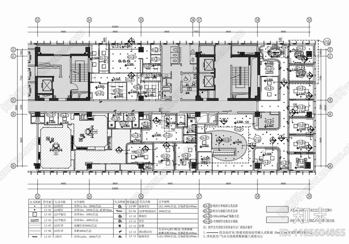 医院门诊部CADcad施工图下载【ID:1125604865】