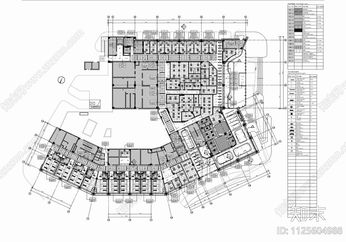 大型医院CAD施工图cad施工图下载【ID:1125604988】